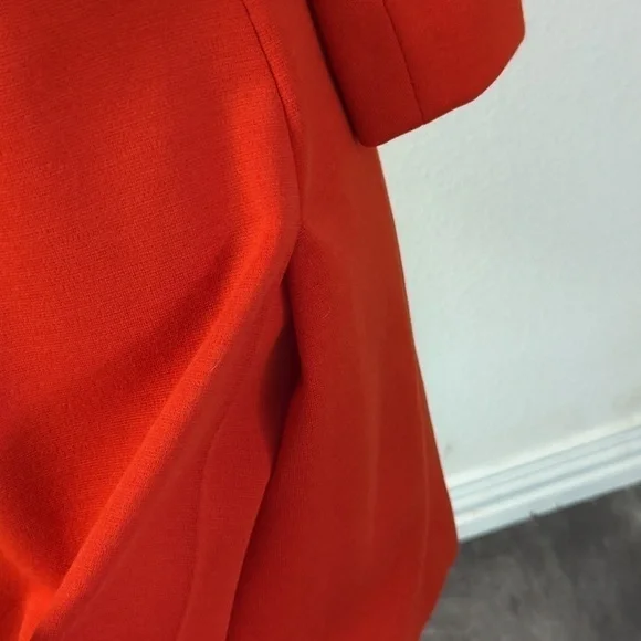 Vintage Butte Knit Wool Blend Mid Length Jacket Orange M retro mod preppy fall - Picture 5 of 6